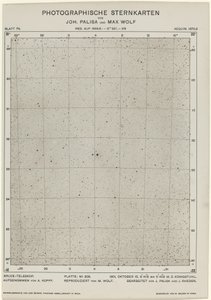 Photographische Sternkarten 1901年10月15日 654円。クリエイター。マックス・ウルフ、ヨハン・パリーサ 作： Max Wolf, Johann Palisa