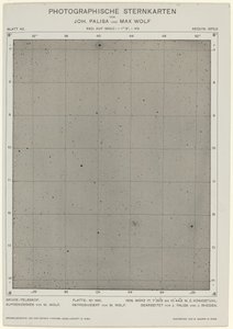 写真星図 (1906 年 3 月 17 日) 作： Max Wolf and Joh. Palisa
