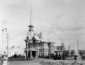皇帝パビリオン、全ロシア博覧会、ニジニノヴゴロド、ロシア、1896年。 作： Maxim Dmitriev