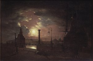 サンクトペテルブルクの秋の夜、1835 作： Maxim Nikiphorovich Vorobyev