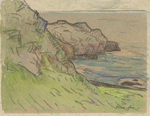 ブルターニュ ブレトンの岩の多い海岸 kustlandschap