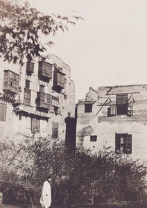 カイロ、フレンチクォーターの家と庭、ギュスターヴフローベールとの共演、1850年