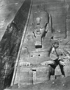 巨大な像、エジプト、1852年。