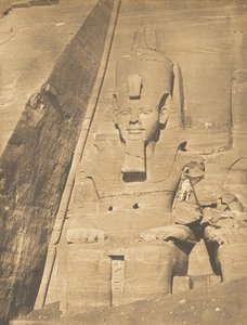 ペの槍の東の巨像、アブセンビルの「ラメセス大王の肖像」、1850年3月。