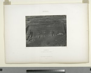 エジプト、アブ・スンブルの大神殿のディテール 作： Maxime Du Camp