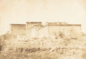 フィラエのイシス神殿群-北側から撮影、1850年4月。 作： Maxime Du Camp