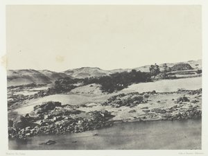 第一カタラクトへの入り口、上エジプト、184951年、1852年印刷。 作： Maxime Du Camp