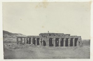 ゴルナ、オシマンディアスの墓；テーベ、アルバム「エジプト、ヌビエ、パレスチナ、シリア」より58版（1852年） 作： Maxime Du Camp