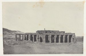 ゴルナ、オシマンディアスの墓；テーベ、アルバム「エジプト、ヌビエ、パレスチナ、シリア」より58版（1852年） 作： Maxime Du Camp