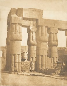 ルクソール宮殿の円柱群（テーベ、1849-50年）。 作： Maxime Du Camp