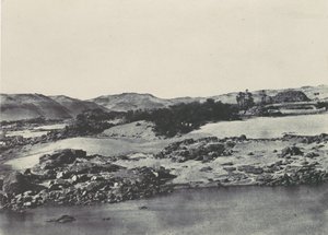 上エジプト。ファースト・カタラクトの入り口（1850年）。 作： Maxime Du Camp