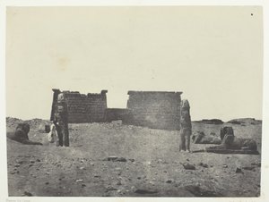 Hemi-Speos De Séboua, Drômos, Nubia, 184951, 1852年に印刷された。 作： Maxime Du Camp