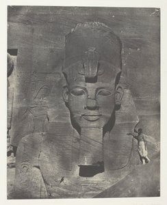 Ibsamboul, Colosse Médial (Enfoui) du Spéos de Phrè Nubie, Palestine et Syrie, plate 106 from album "Egypte, Nubie, Palestine et Syrie" (1852) 作： Maxime Du Camp