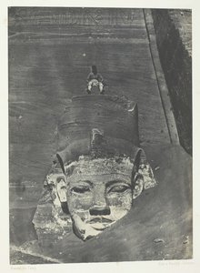 Ibsamboul, Western Colossus Of Spéos De Phrè, Nubia, 184951, 1852年に印刷されたもの。 作： Maxime Du Camp