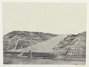 イプサンブール、ヌービー、アルバム「エジプト、ヌービー、パレスチナ、シリア」より101版（1852年） 作： Maxime Du Camp