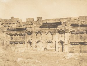 バールベック神殿の内部 ヘリオポリス 1850年9月15日
