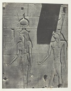 Kalabscheh、アルバム「Egypte, Nubie, Palestine et Syrie」（1852年）より、「Sculptures De La Façade Postérieure Du Temple; Nubie」、プレート92。