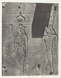 Kalabscheh、アルバム「Egypte, Nubie, Palestine et Syrie」（1852年）より、「Sculptures De La Façade Postérieure Du Temple; Nubie」、プレート92。