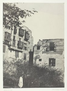 フランク・クォーターの家と庭」『カイロ』184951年、1852年印刷。