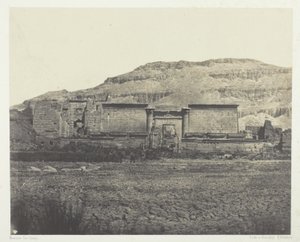 Medinet-Habou、Rines の一般的なビュー、テーベ