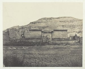 Medinet-Habou、Rines の一般的なビュー、テーベ、184951、1852 年に印刷。