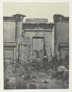 Medinet-Habou、ThutmoseumのPropylaea。 テーベ