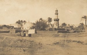 スハッジにあるエル・アリーフのモスクとムラード・ベイの墓、1849-50年。 作： Maxime Du Camp