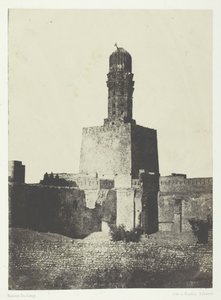 カリファ・ハーケム・ビアムリラーのモスク、カイロ、184951年、印刷1852年。 作： Maxime Du Camp
