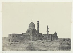 アユビトのモスクと墓、カイロ、184951年、印刷1852年。 作： Maxime Du Camp