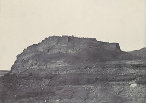 ヌビアです。イブライム要塞、古代プレミス。南からの眺め（1850年 作： Maxime Du Camp