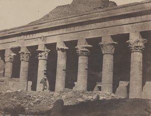 Nubia, Great Temple of Isis, a Philoe, Galerie Orientale, April 1850, print 1852. 作： Maxime Du Camp