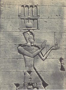 ヌビアです。Kalabscheh.1850年、神殿の後面にあった彫刻の数々。 作： Maxime Du Camp