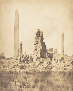 カルナック神殿のオベリスク、1849-50年。
