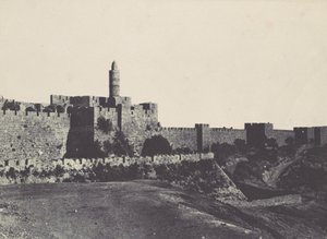 パレスチナ。 エルサレム。 壁の西側、1850 年。