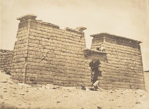 セボナ神殿の鉄塔、1850年4月3日。 作： Maxime Du Camp