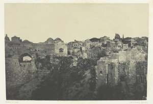 Western Quarter, Jerusalem, Palestine, 184951, 1852年に印刷されたものです。 作： Maxime Du Camp