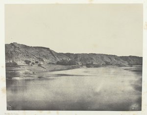 ナイル川東岸 バブ村 南フィロエからの眺め ヌビア 184951年 印刷1852年