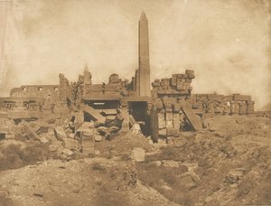 カルナック宮殿跡-サンクチュアリの端からの眺め、1849-50年。
