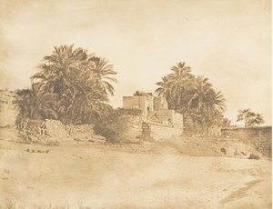 ローマ時代の凱旋門跡、フィラエ、1850年4月。 作： Maxime Du Camp