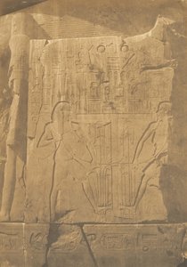 アメンホテプ 3 世のモノリシック巨像の包囲、テーベでの彫刻の詳細、1849-50 年。