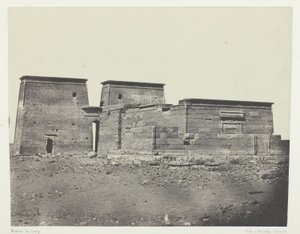 ダッケ神殿（古代プセルシス）；ヌビア、アルバム『エジプト、ヌビ、パレスチナ、シリア』（1852年）より第94版 作： Maxime Du Camp