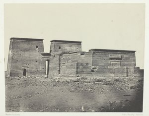 古代プセルシス ダッケ寺院、ヌビア、184951 年、1852 年に印刷。
