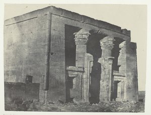ヌビアのナオス、テンプル・デ・ダッケ、184951年、1852年印刷。 作： Maxime Du Camp