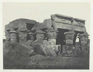 上エジプトのウンボス神殿、184951年、1852年印刷。 作： Maxime Du Camp