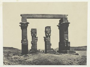 ヌビア、カルダシーの神殿、184951年、1852年印刷。 作： Maxime Du Camp