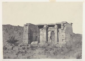 タフェ神殿 (古代タフィス)、ヌビア 作： Maxime Du Camp