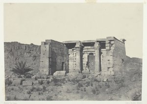 タフェ神殿 古代タフィス、ヌビア、184951 年、1852 年に印刷。 作： Maxime Du Camp