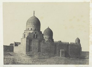 マムルーク朝のスルタンの墓、カイロ、184951年、1852年に印刷。 作： Maxime Du Camp