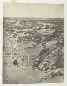 アルバム『エジプト、ヌービー、パレスチナ、シリア』（1852年）より、ヌービー、第2瀑布の眺め（111版 作： Maxime Du Camp