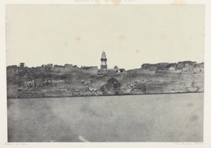 アルバム『エジプト、ヌビエ、パレスチナ、シリア』（1852年）より、64版、エスネ、オート・エジプト、Vue Générale d